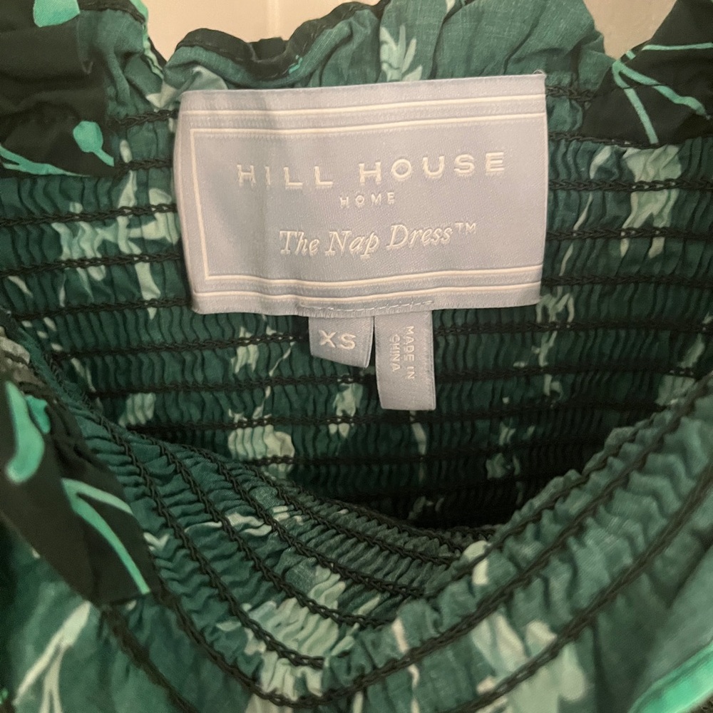 Hill house home Ellie nap dress XS Emerald Botanical